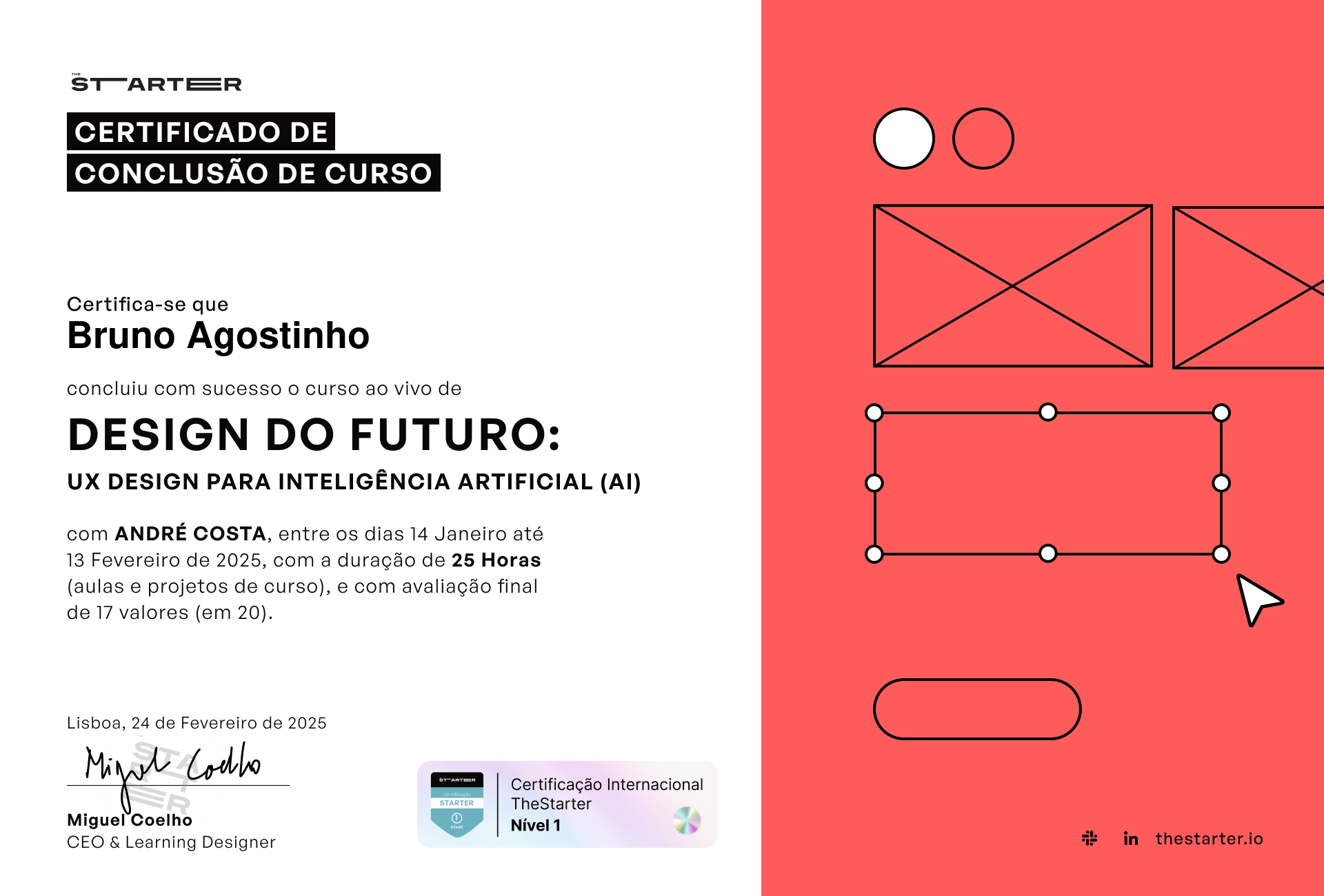 Certificado de Conclusão de Curso Badge