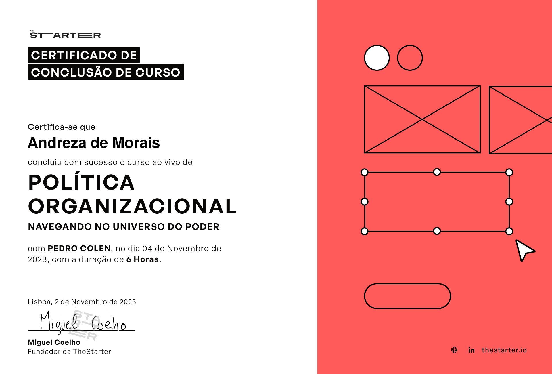 Certificado de Conclusão de Curso Badge