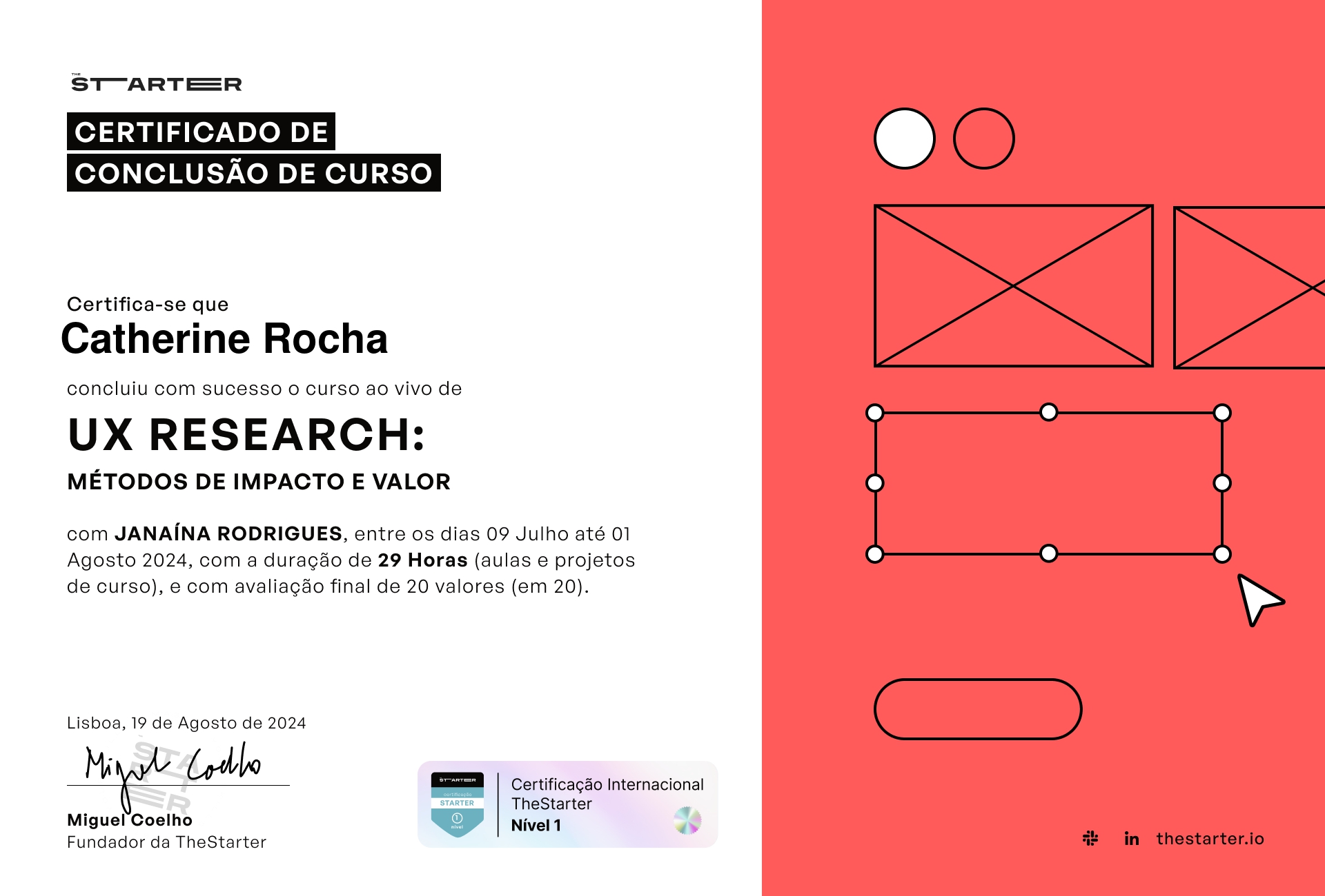 Certificado de Conclusão de Curso Badge