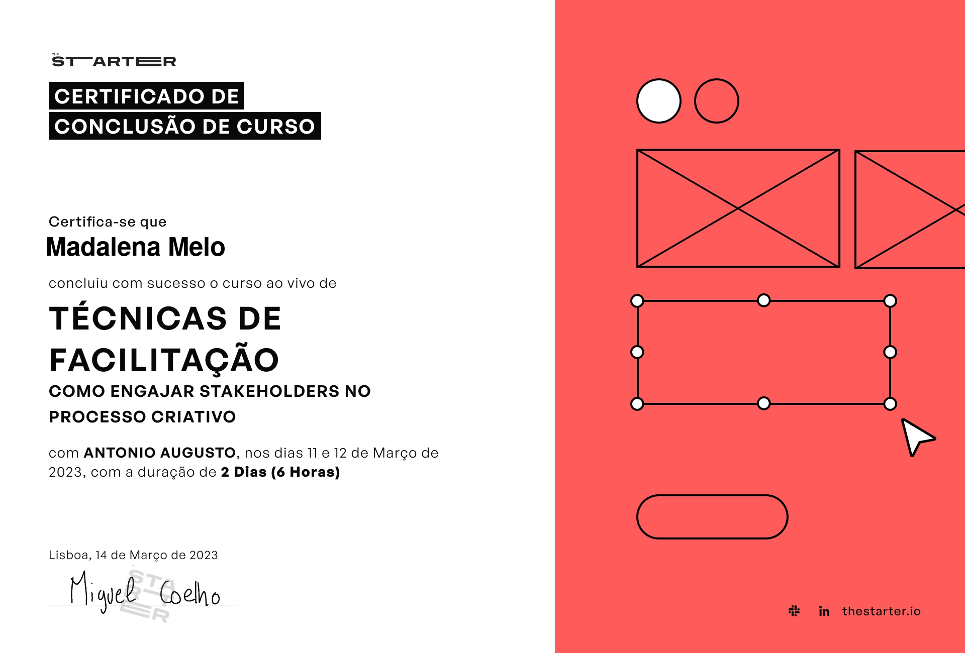 Certificado de Conclusão de Curso Badge