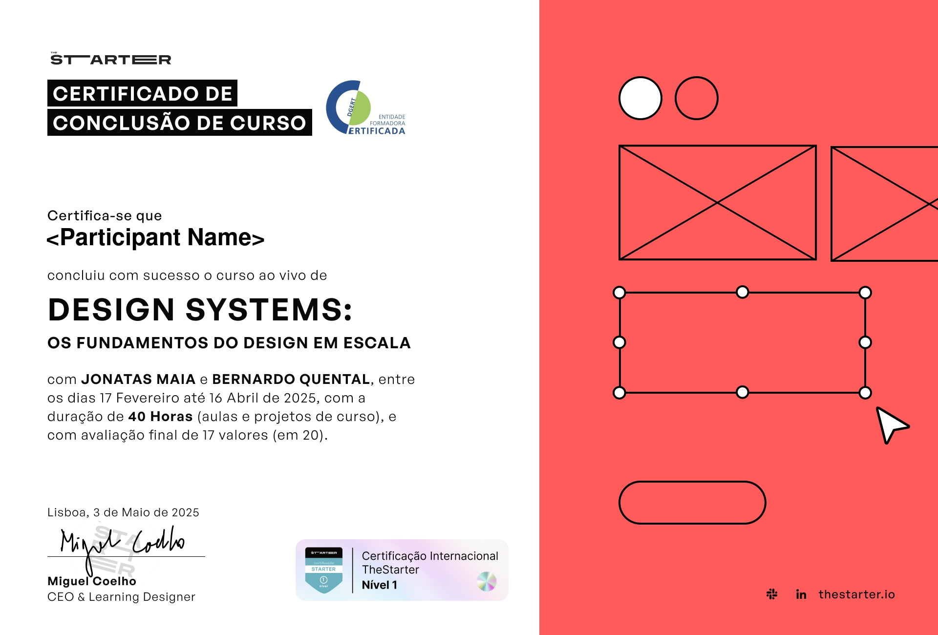 Certificado de Conclusão de Curso Badge