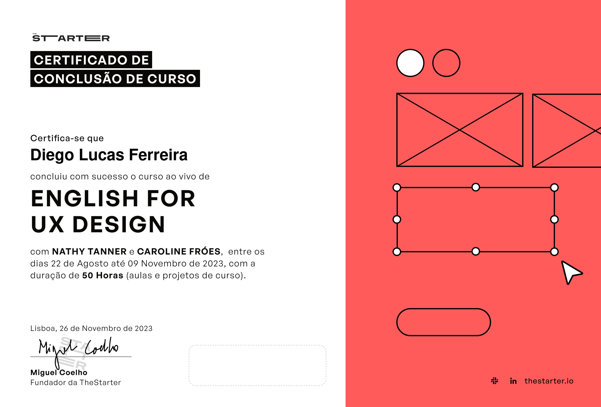 Certificado de Conclusão de Curso Badge