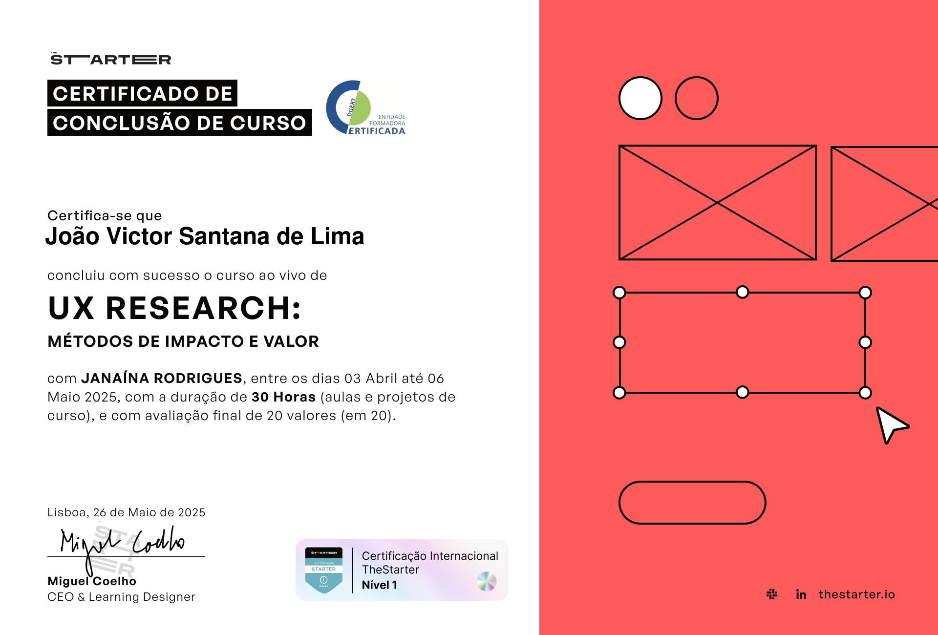 Certificado de Conclusão de Curso Badge