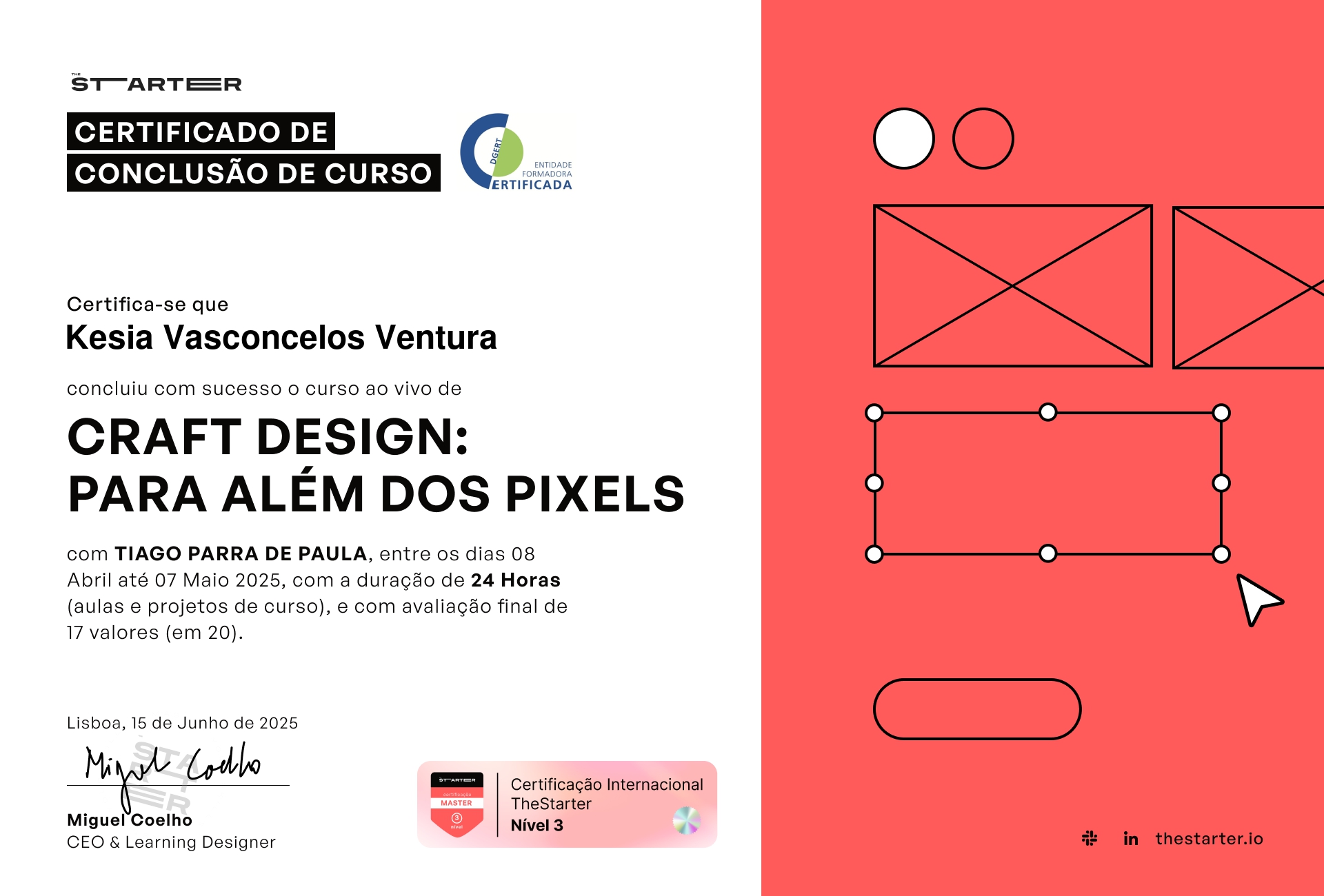 Certificado de Conclusão de Curso Badge