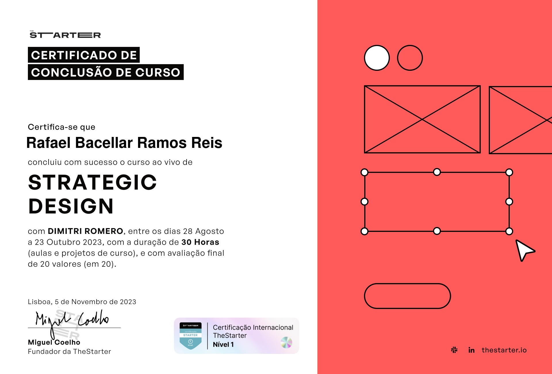 Certificado de Conclusão de Curso Badge