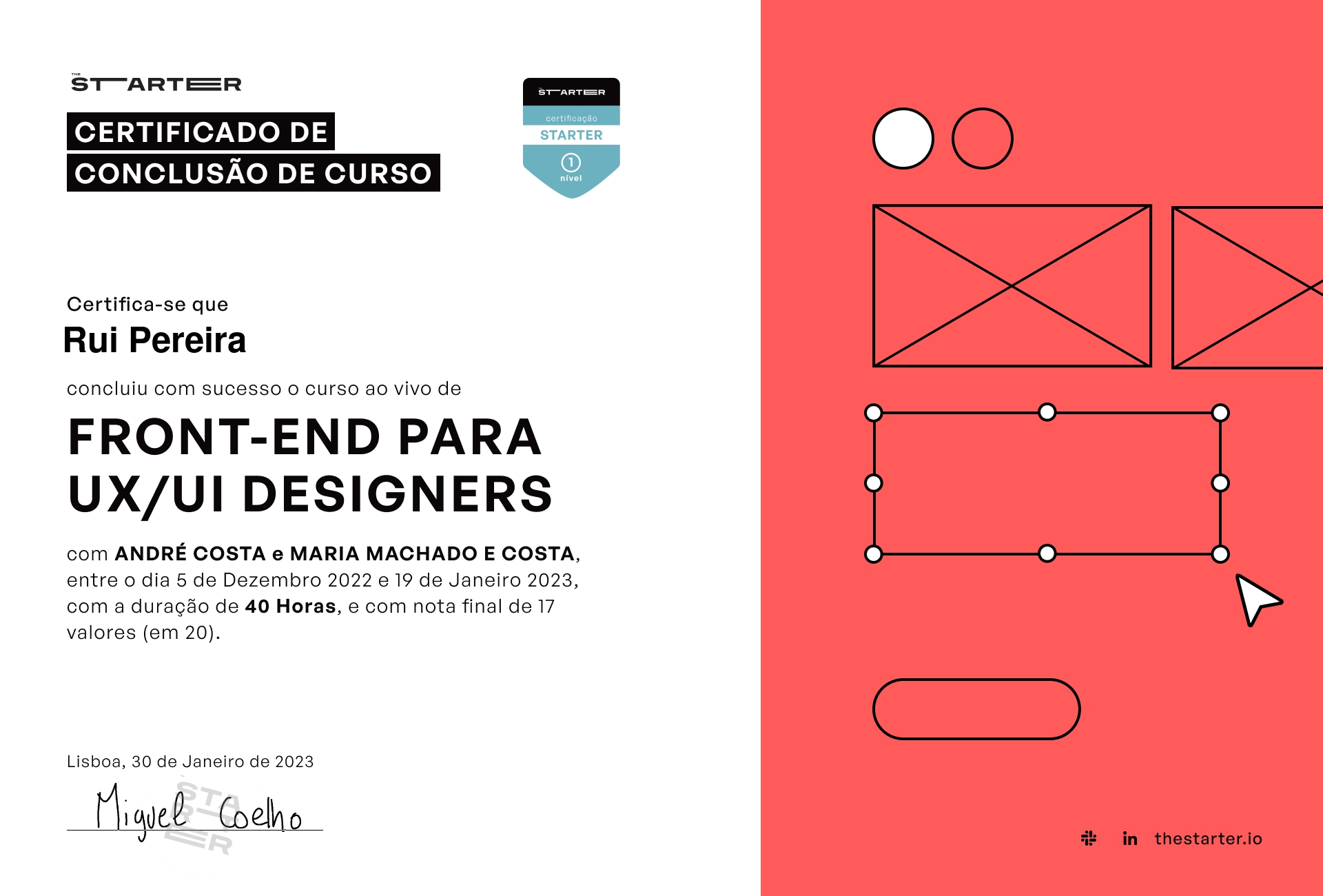 Certificado de Conclusão de Curso Badge