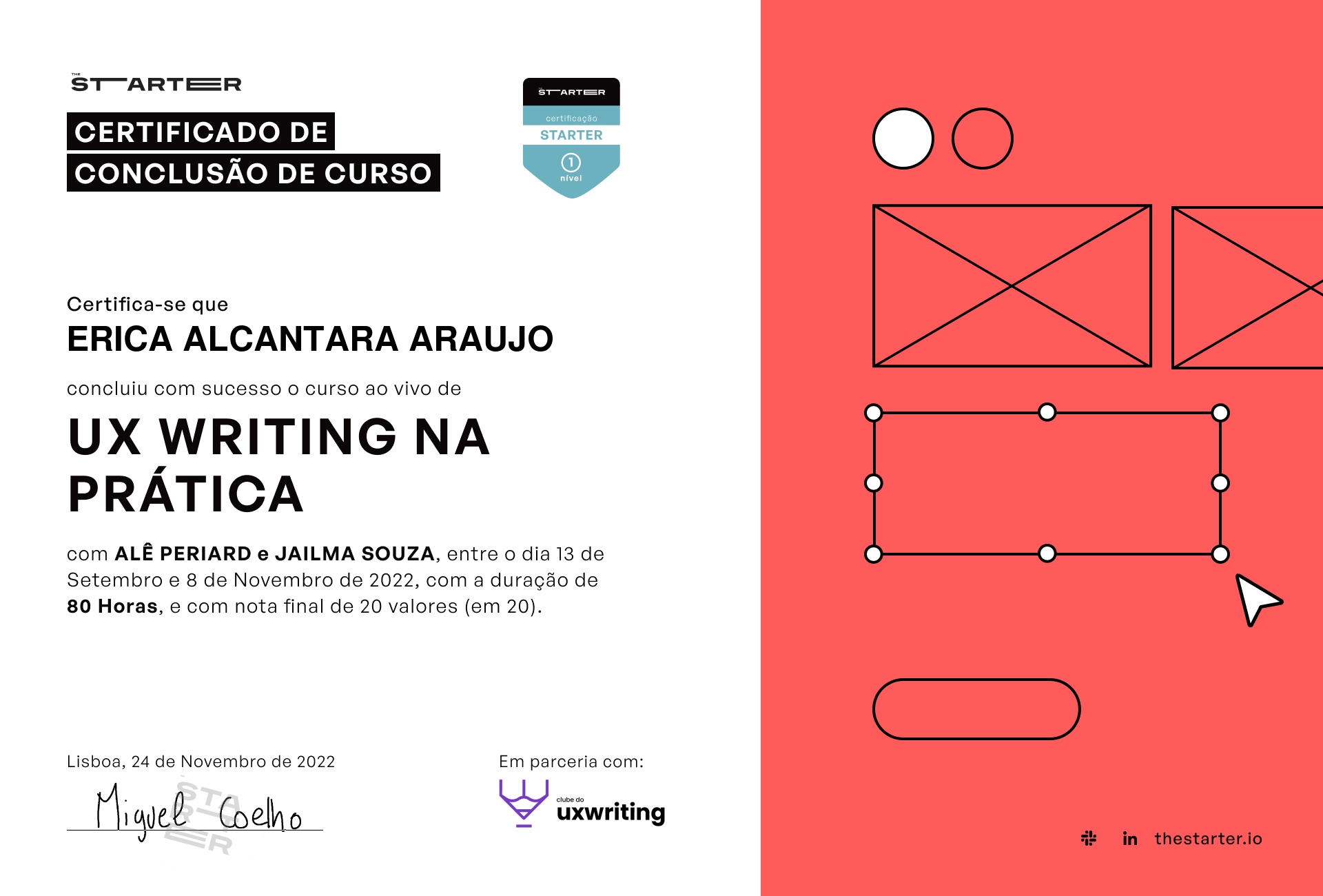 UX Writing na Prática Badge