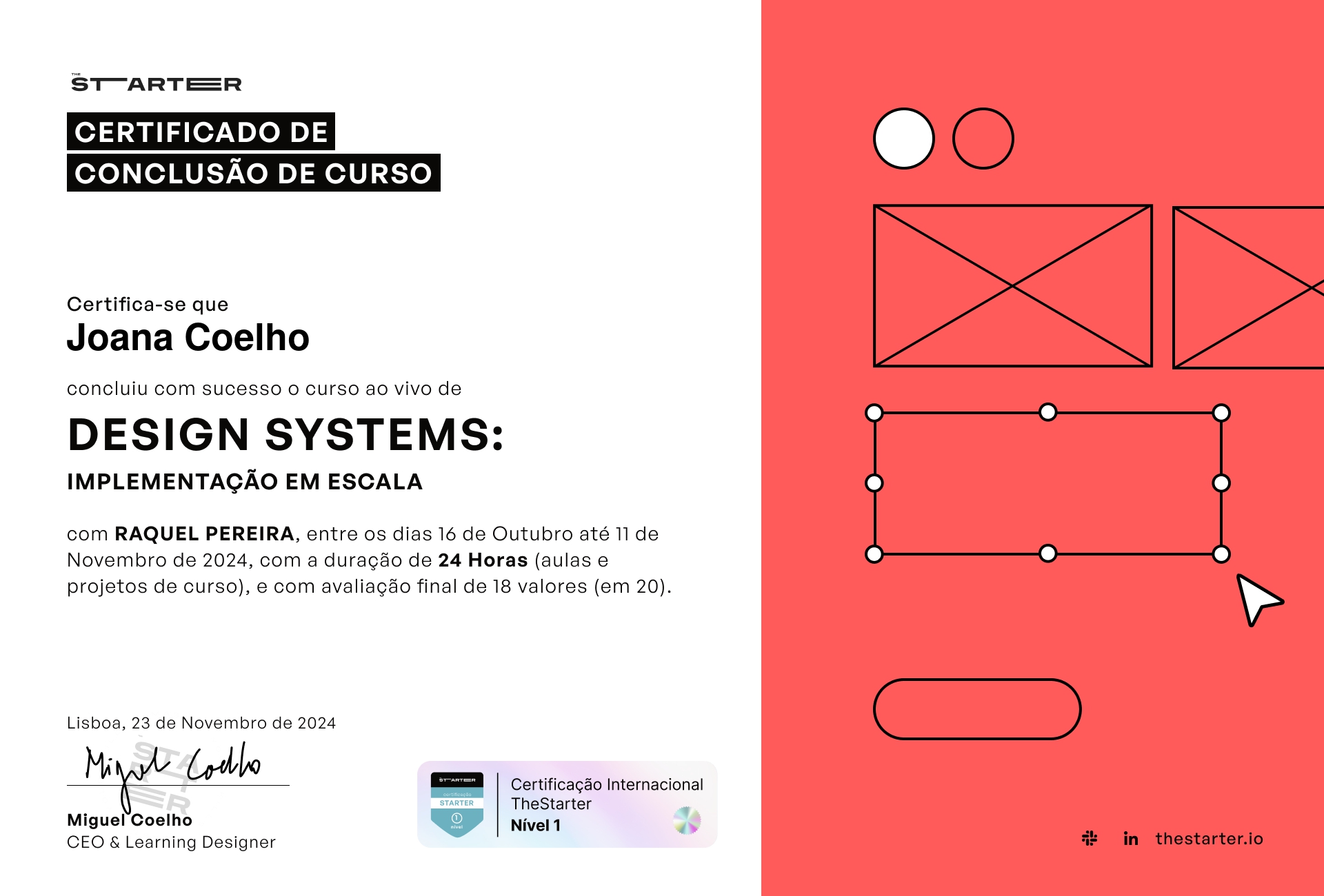 Certificado de Conclusão de Curso Badge