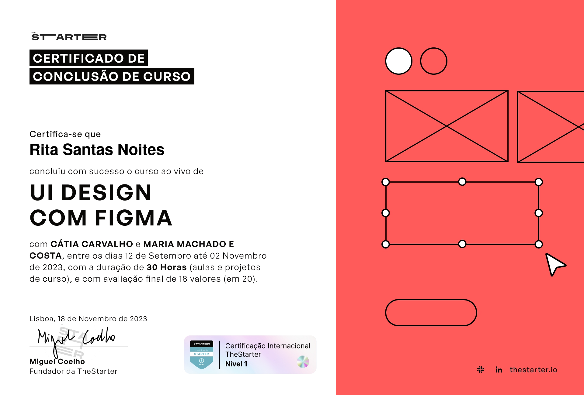 Certificado de Conclusão de Curso Badge